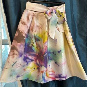 Cemi Ceri Floral Watercolor Skirt